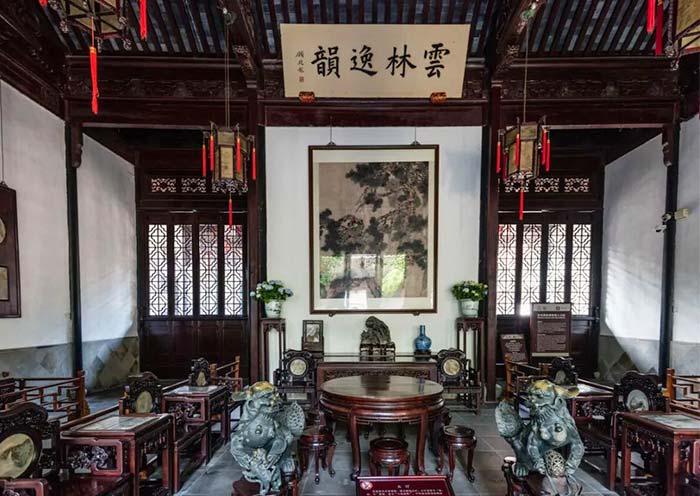 Famous classical Chinese garden in Suzhou