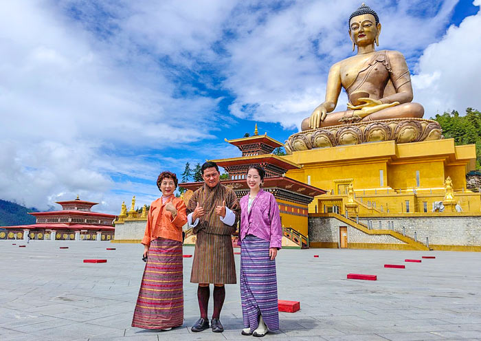 Happiness is visiting Buddha Point, Bhutan