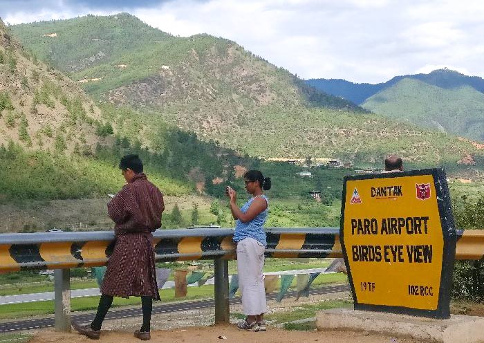 Paro Airport Birds Eye View, Bhutan