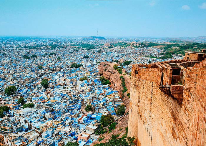 Panoramic view from the Mehrangarh Fort