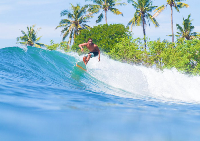 Surfing on Kuta Beach, Bali