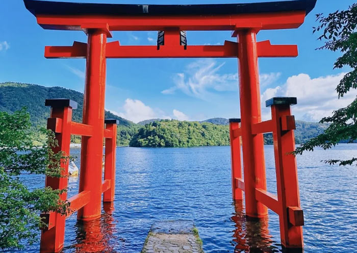 Hakone Shrine Red Torii