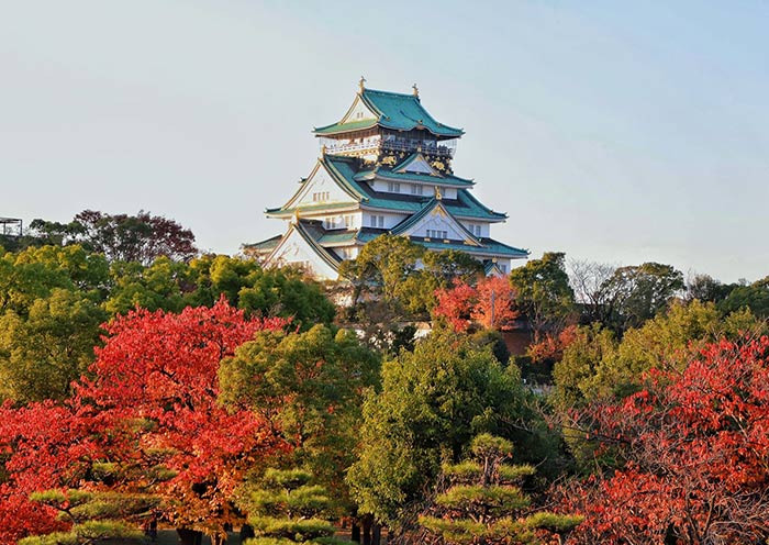 Osaka Castle in Autumn