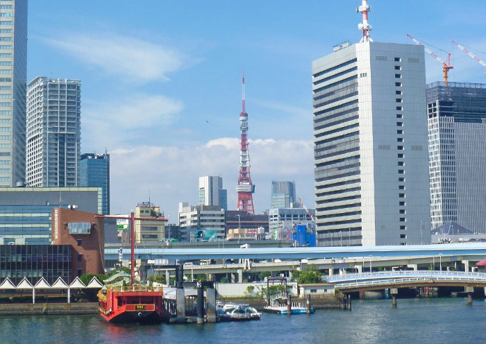 Tokyo Tower View from Riverside