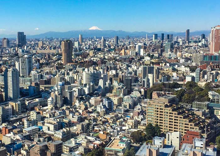 View Mt. Fuji from Tokyo Tower