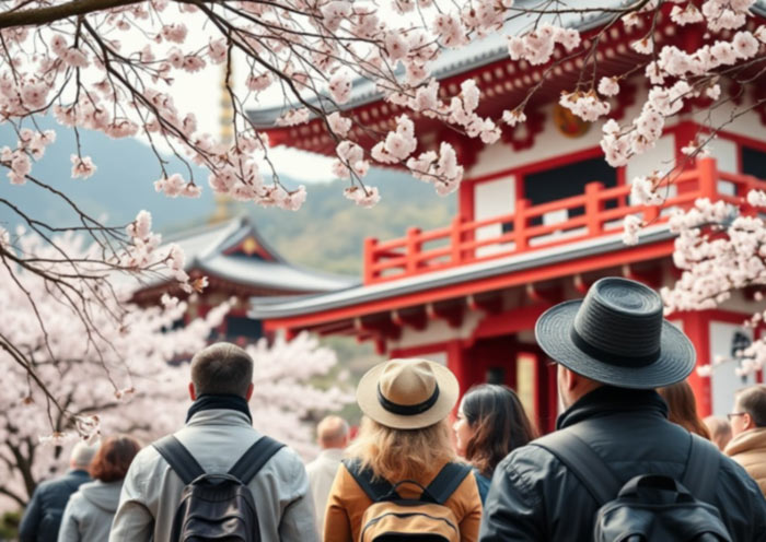 Sakura Bliss & Mount Fuji, Japan Travel Experience AI Art