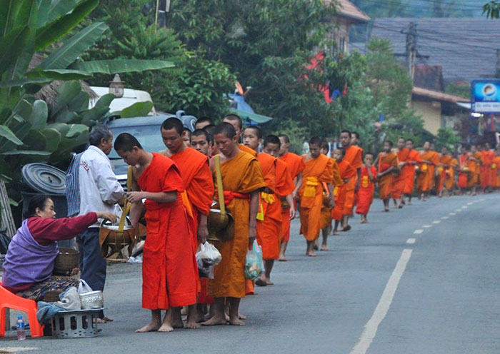 The Sacred Morning Ritual, Alms Giving Ceremony