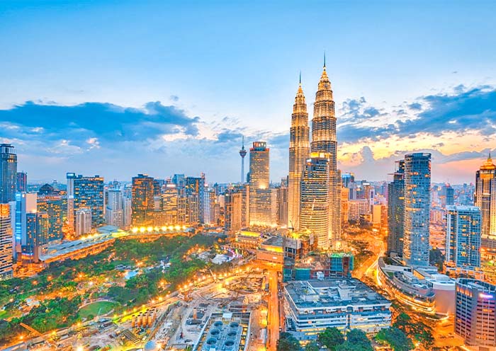 Petronas Twin Towers at Night