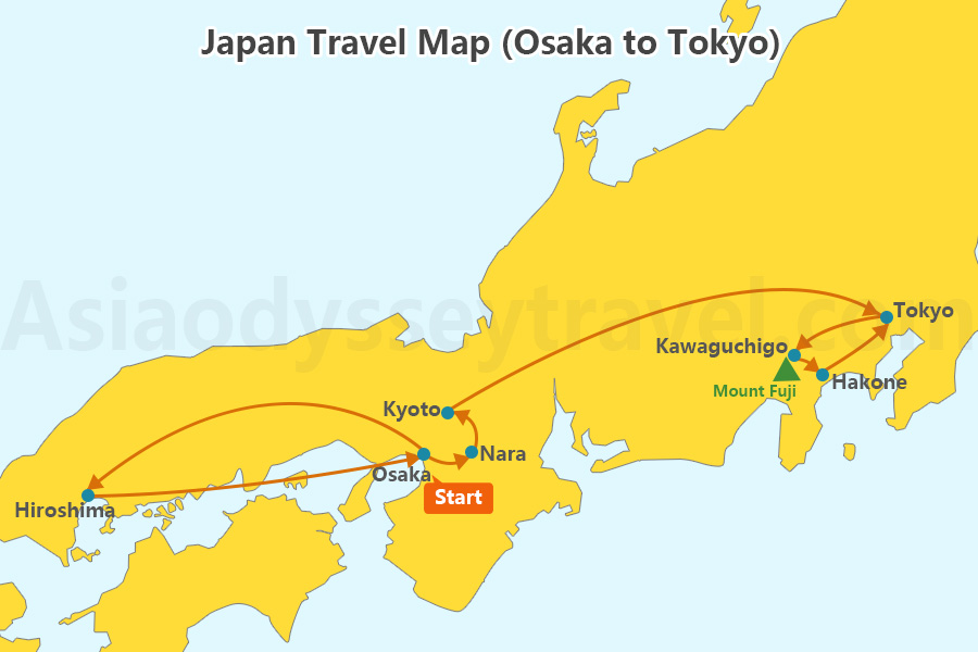 Japan Travel Map