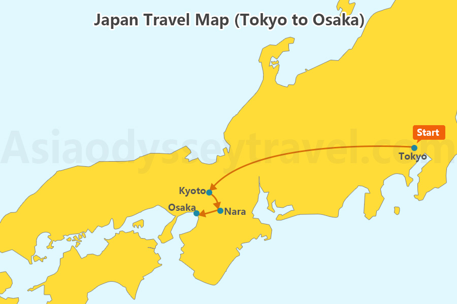 Japan Travel Map