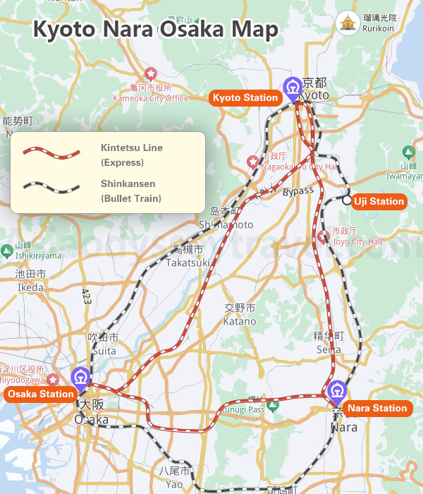 Kyoto Travel Map