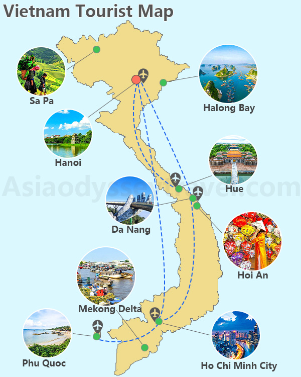 Vietnam Tourist Map