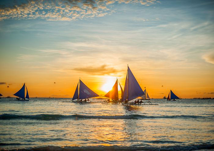 Sunset Paraw Sailing on Boracay Island