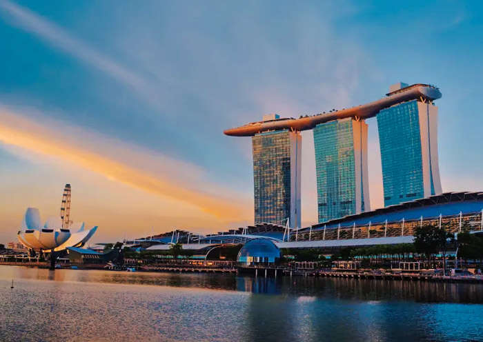 Sunset Time at Marina Bay Sands