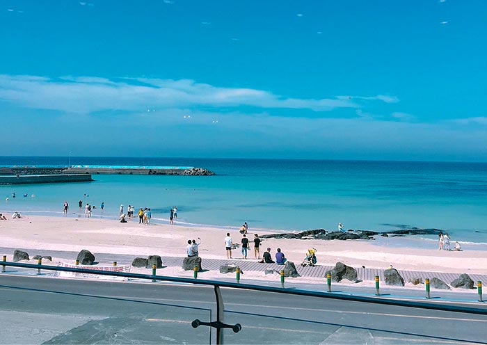 Woljeongri Beach of Jeju Island