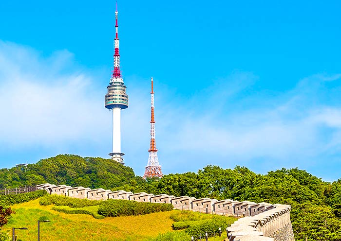 N Seoul Tower, perched atop Namsan Mountain