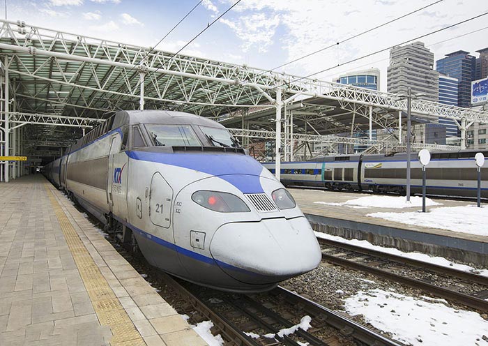 KTX Train in South Korea KTX Train in South Korea