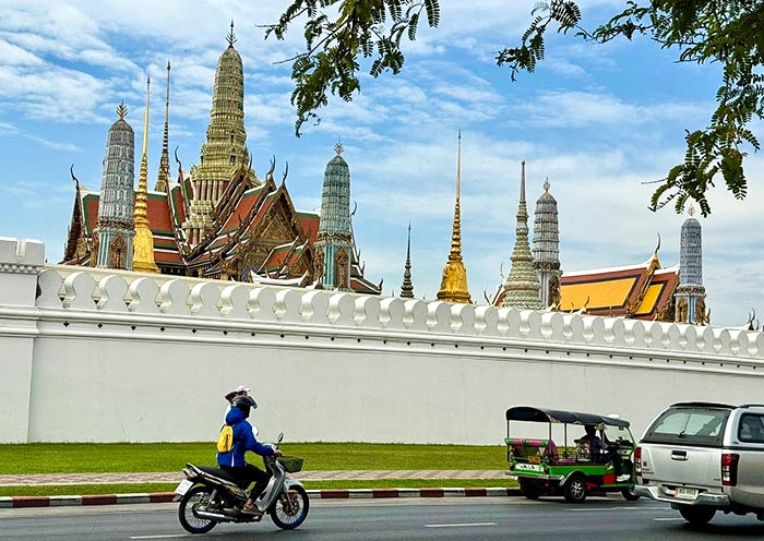 Outside the Grand Palace 