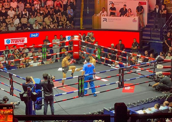 Watching Boxing Game in Bangkok