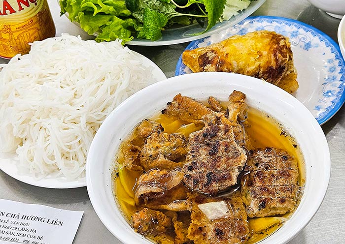 Bun Cha is a traditional street food from Hanoi