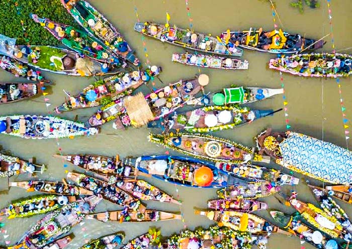 Floating Market in Vietnam