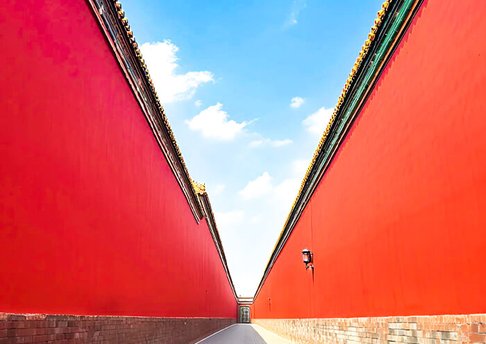 Red Wall of Beijing Forbidden City Red Wall of Beijing Forbidden City