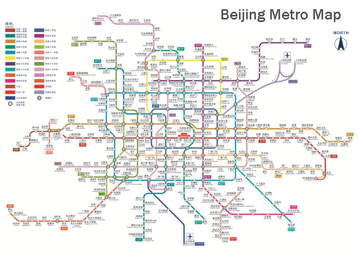 Beijing Maps, Beijing Maps with Top Attractions & Transportation