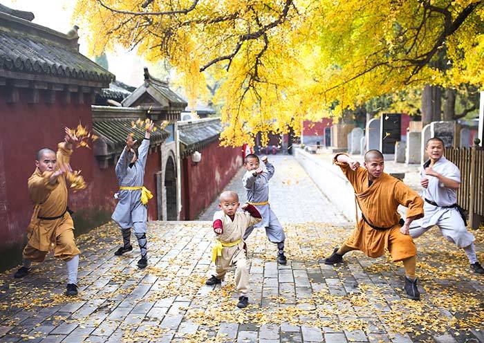 Shaolin Temple with the Shaolin style of martial arts