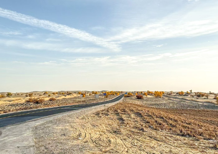 Taklamakan Desert Road