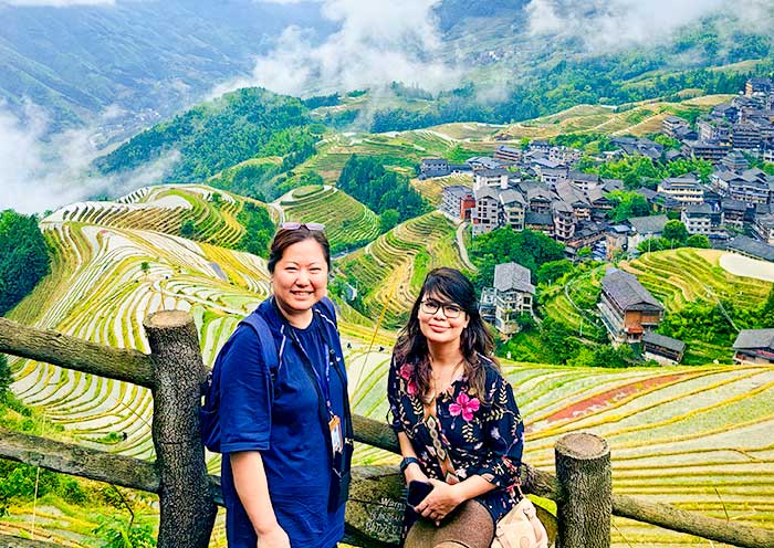 Our Guests in Longji Rice Terrace