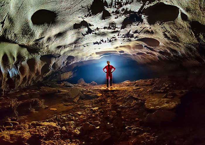 Wild Cave Visit in Guilin