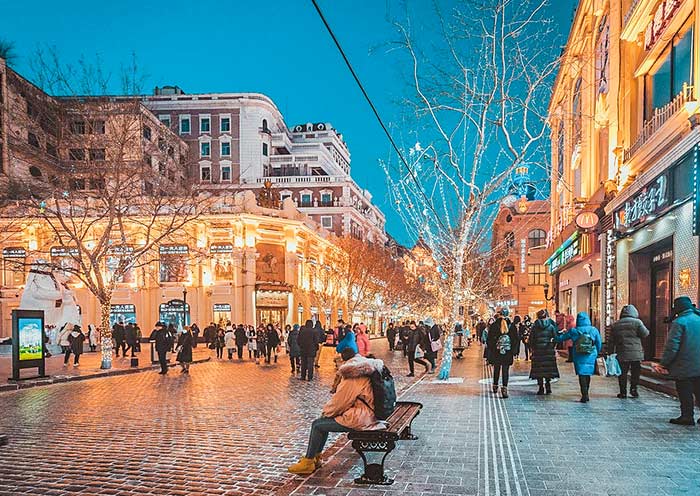 Zhongyang Pedestrian Street, Harbin