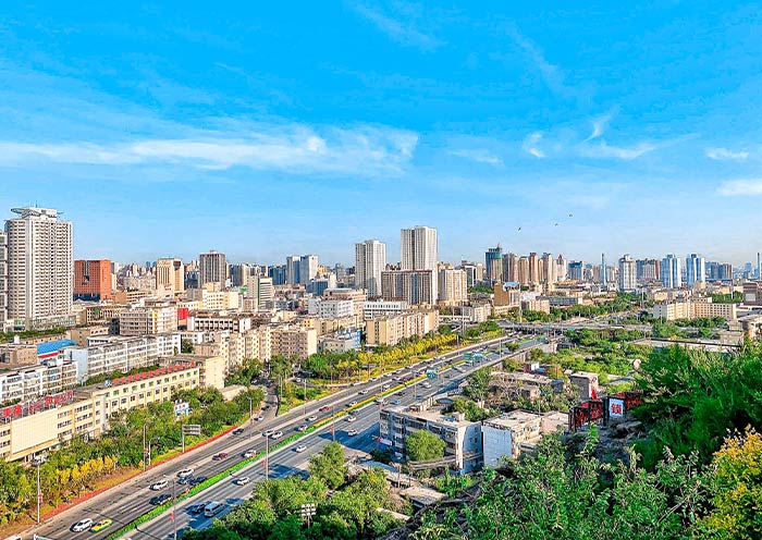 Panoramic View from Red Hill Park, Urumqi