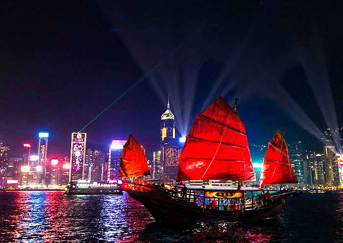 Symphony of Lights, breathtaking skyline of Hong Kong