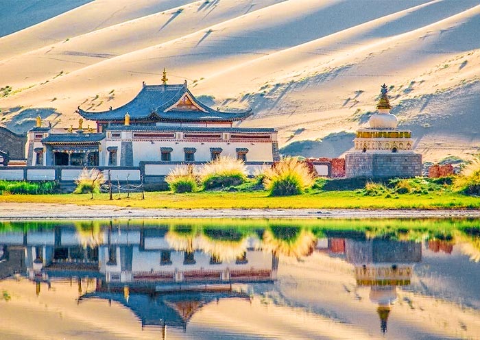 Buddhist Temple at Badain Jaran Desert