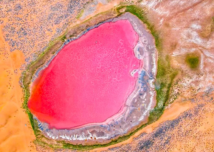 Beautiful Lake at Badain Jaran Desert