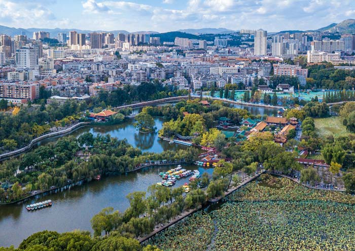 Green Gem within the city of Kunming