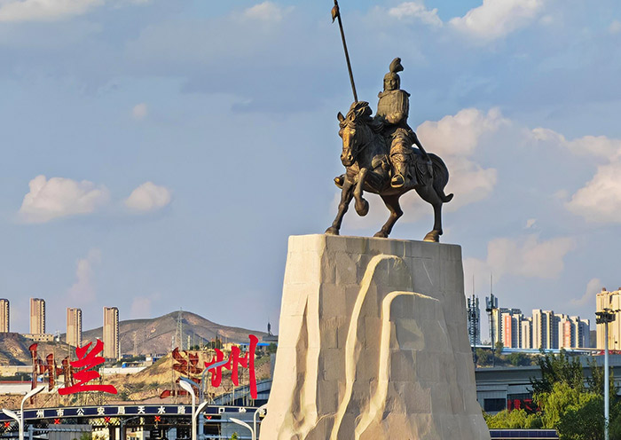 Statues of Huo Qubing in Lanzhou