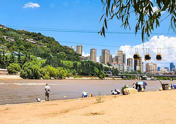 Cable car across the Yellow River, Lanzhou