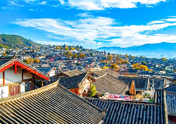 Lijiang Old Town Panoramic View