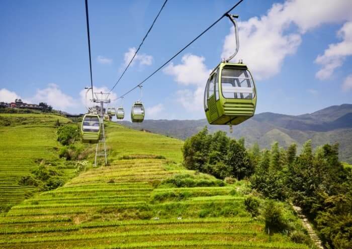 Longji Rice Terrace - Dazhai Cable Car Longji Rice Terrace - Dazhai Cable Car