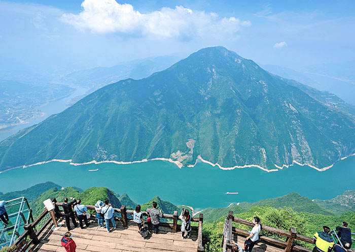 Observation Deck on Peak of the Three Gorge