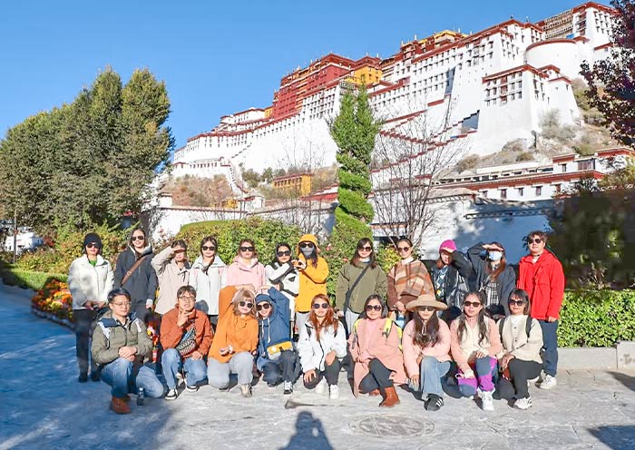 Our Guests at Potala Palace