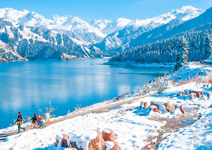 Heavenly Lake of Tianshan Winter