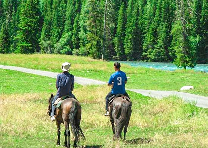 Horse Riding in Kanas Lake, Xinjiang