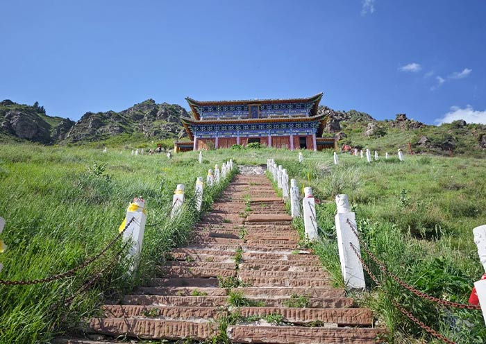 Juxian Palace of Xiwangmu Ancestral Temple in Tianshan Tianchi, Urumqi