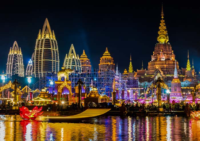 The Mekong River Six-Country Floating Market