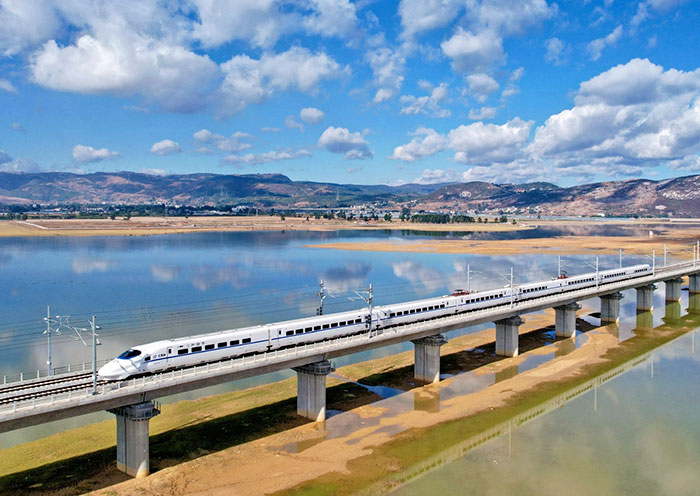 Enjoy a comfortable high-speed rail journey