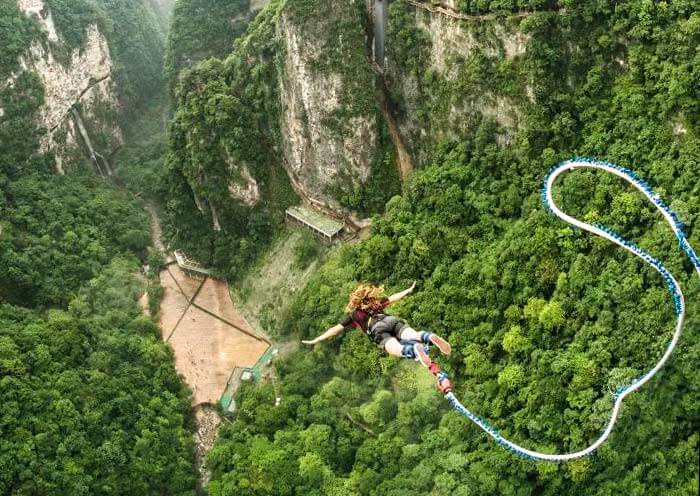 Zhangjiaije Grand Canyon Bungee Jump 