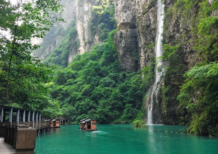 Waterfall in Zhangjiajie Grand Canyon Waterfall in Zhangjiajie Grand Canyon